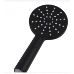 Lucid Matte Black Round Handheld Shower